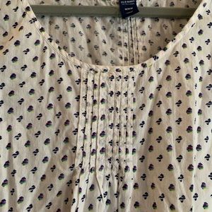 Old Navy patterned white and multicolor tank, sz M